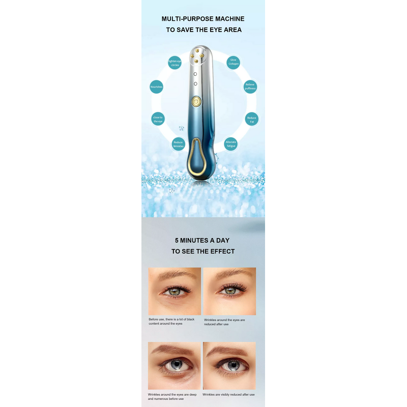 Eye Lifting Device Manufacturer - for Wrinkles Dark Circles Removal with Portable Beauty Pen Color Red