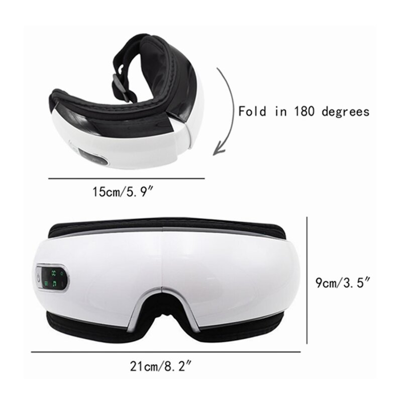 Eye Massager Manufacturer - TOPLIEFEE Hand Held Wireless Heated with Bluetooth Music USB-C Rechargeable