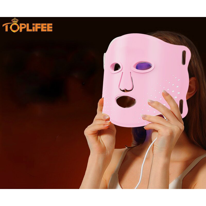 LED Light Therapy Mask Manufacturer - Professional Pink 4 Colors Silicon Face Light Therapy