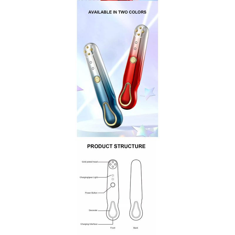Eye Lifting Device Manufacturer - for Wrinkles Dark Circles Removal with Portable Beauty Pen Color Red