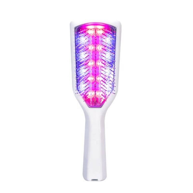 Hair Growth Comb Manufacturer - Red Blue Light Vibration for Oil Control Anti-Shedding Electric Scalp Massage