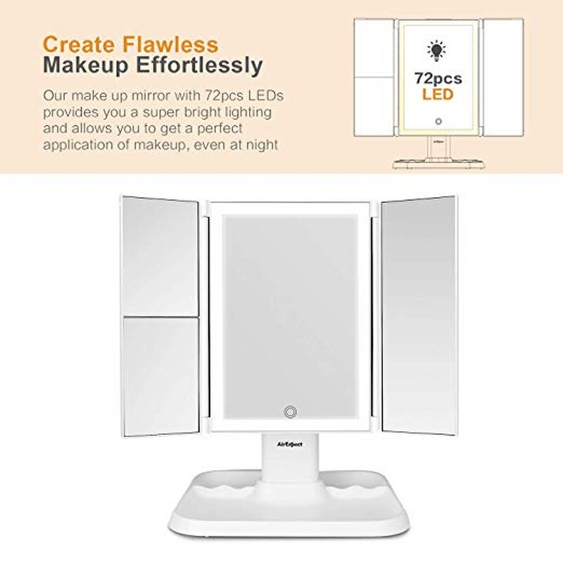 Makeup Mirror Manufacturer - Led with Light and Removable 10X Magnification