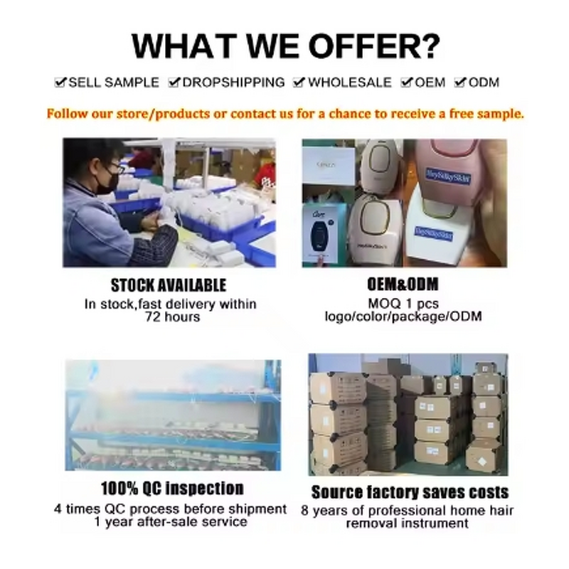 IPL Machine Manufacturer - Factory ODM/OEM Handheld Painless Permanent Laser Epilator with Ice-Cooling for Home Use