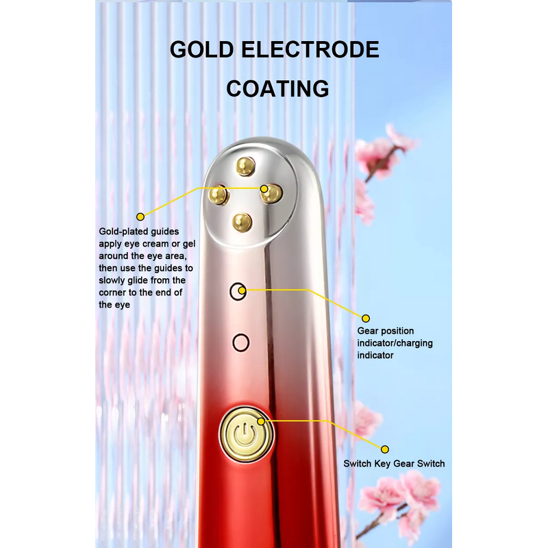 Eye Lifting Device Manufacturer - for Wrinkles Dark Circles Removal with Portable Beauty Pen Color Red