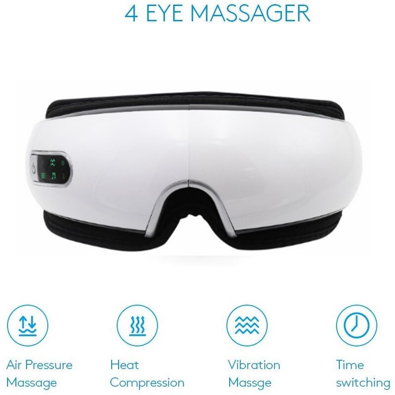 Eye Massager Manufacturer - OEM/ODM Handheld with Heat/Cooling for Wrinkle Dark Circles Relief & 4 Modes Bluetooth