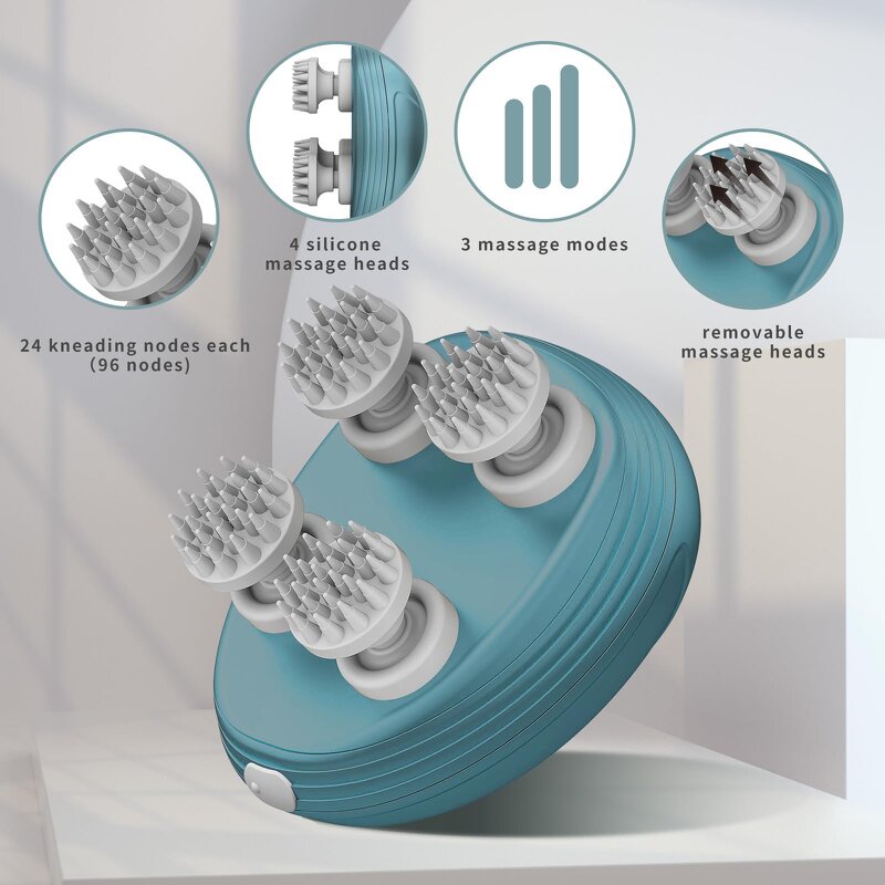 Scalp Massager Manufacturer - Anti Hair Loss Waterproof Smart Electric Vibrating for Baldness Immunity