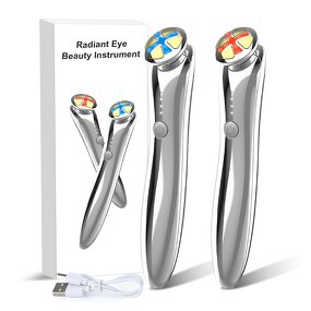 Eye Massager Manufacturer - Portable RF LED Heating Warm Compression Anti-Aging for Dark Circles Red LED Wand