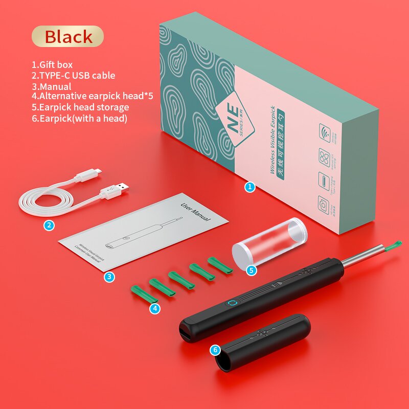 Otoscope Manufacturer - Ne28 Wireless Visual Ear Cleaner & Ne3 Ear Wax Removal Tool