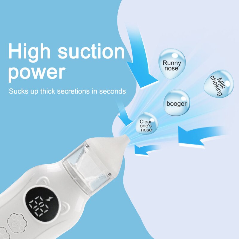 Nasal Aspirator Manufacturer - 9 Speed Levels Electric Baby with Food Grade Silicone Safety Cleaner