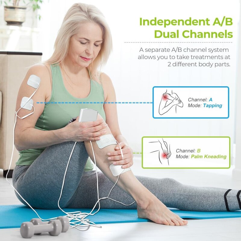 Muscle Stimulator Manufacturer - EMS TENS-EMS Machine with Electrodes Pads for Toning Recovery & Pain Relief