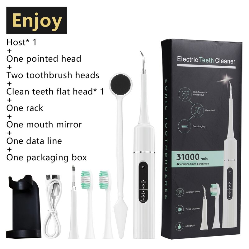 Teeth Cleaner Manufacturer - Portable Electric Calculus Removal 31000rpm Rechargeable Whitening Set