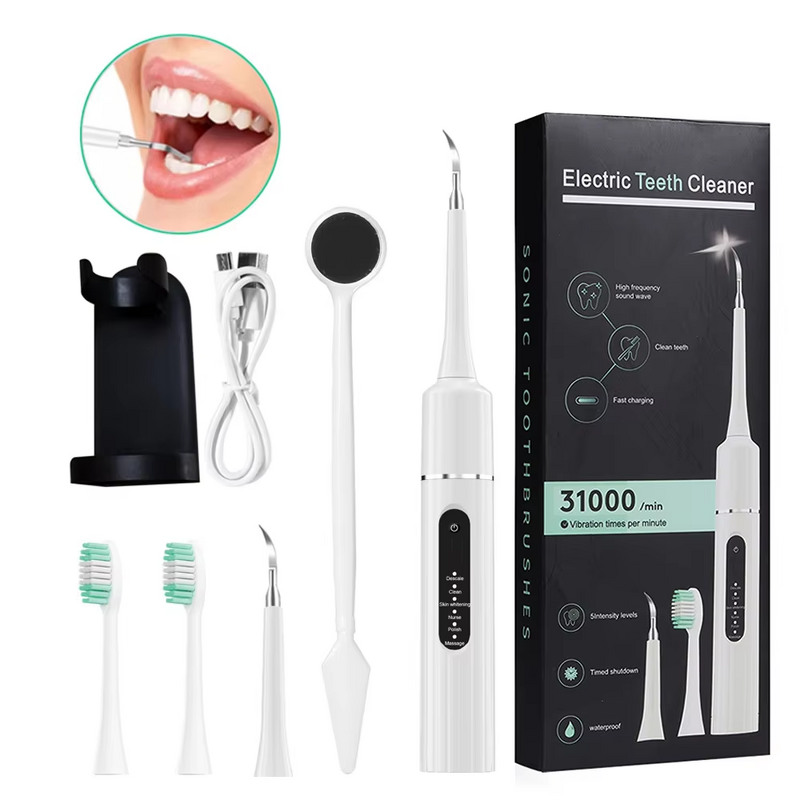 Teeth Cleaner Manufacturer - Portable Electric Calculus Removal 31000rpm Rechargeable Whitening Set