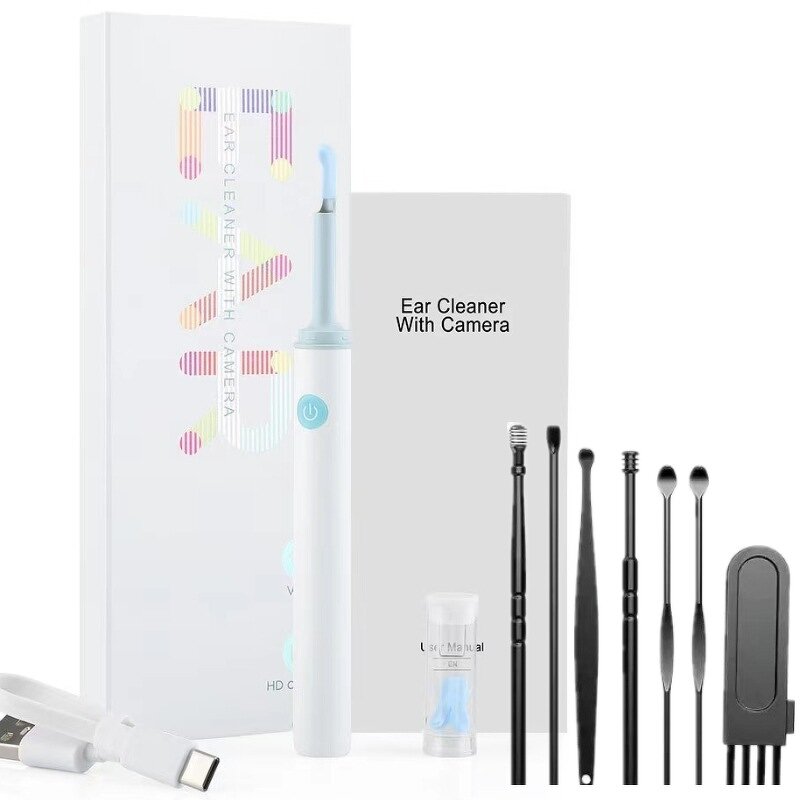 Ear Cleaner Manufacturer - Electric Earwax Removal Wifi Otoscope Visible 1080p Wireless Earpick Tool