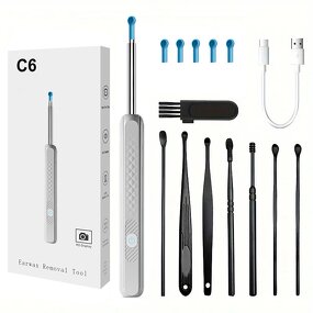 Ear Cleaner Kit Manufacturer - 800W HD Image & 6 LED Light Smart Visual with Camera USB Charging