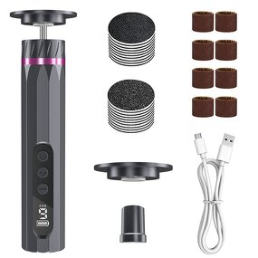 Nail Polisher Manufacturer - 2 in 1 Cordless Electric High Efficiency 9 Speeds for Callus Removal & Nail Art