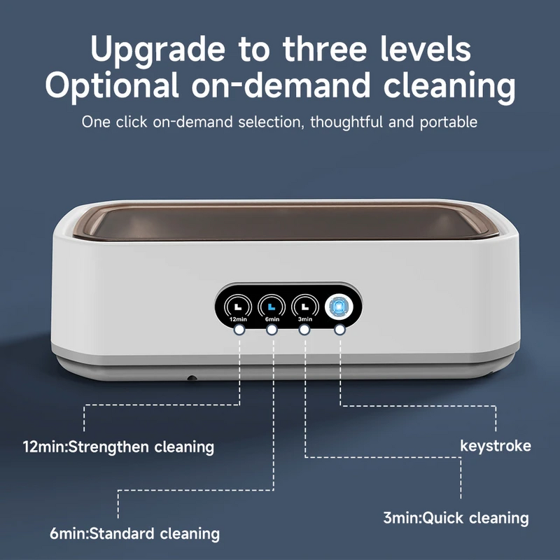 Ultrasonic Cleaner Manufacturer - for Jewelry Braces Dentures Glasses Household Touch Screen Cleaning Machine