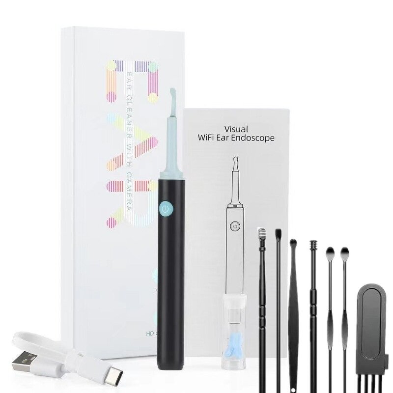 Ear Cleaner Manufacturer - Electric Earwax Removal Wifi Otoscope Visible 1080p Wireless Earpick Tool
