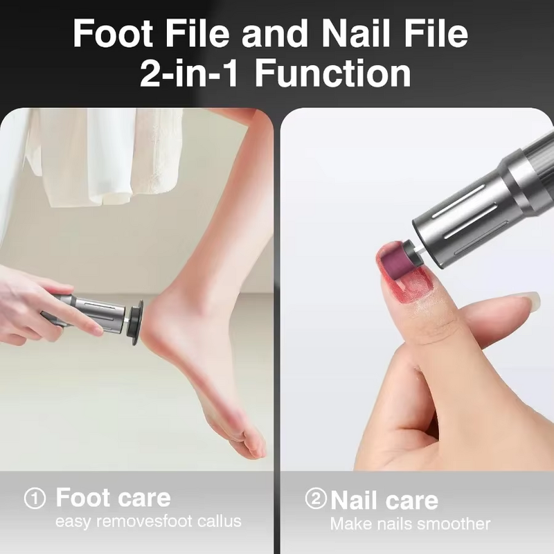 Foot Callus Remover Manufacturer - 6 Intensity Levels Electric with LCD Screen & Rechargeable Base