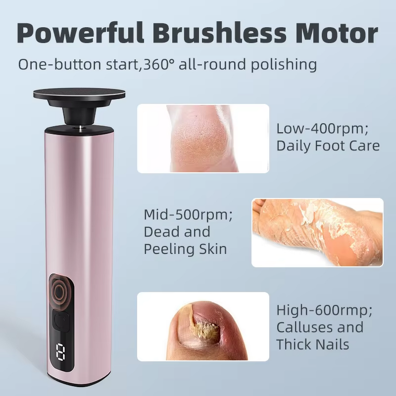 Electric Nail Grinder Manufacturer - 1800mAh Rechargeable for Callus Removal & Pedicure Dead Skin