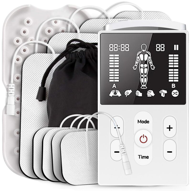 Muscle Stimulator Manufacturer - EMS TENS-EMS Machine with Electrodes Pads for Toning Recovery & Pain Relief