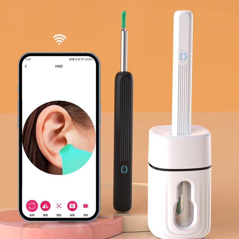Ear Cleaning Kit Manufacturer - NE3 PRO Wireless Otoscope Smart with 1080P HD Camera & 12 Ear Spoon