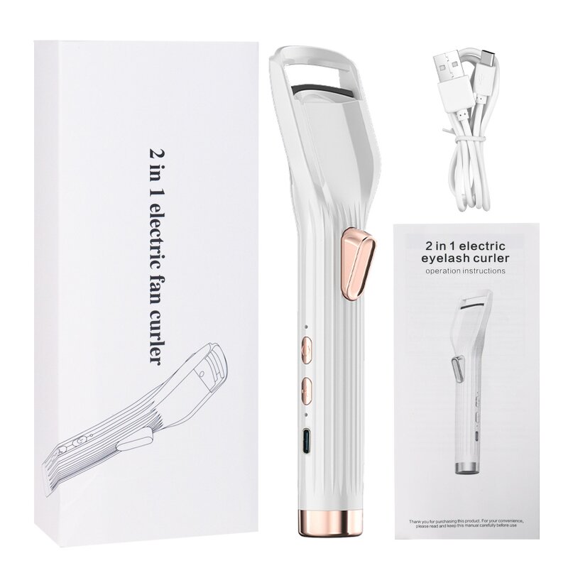Eyelash Curler Manufacturer - 2025 USB Rechargeable Electric Heated with Lash Fan Dryer for Extensions