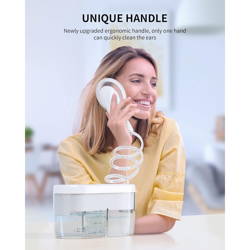 Ear Cleaning Machine Manufacturer - E3 1200mAh Type-C Rechargeable 400ML with Camera One Hand Irrigation