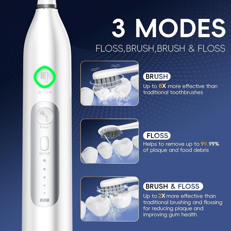 Oral Irrigator Manufacturer - Portable Cordless Electric Dental Water Flosper with 2 Heads