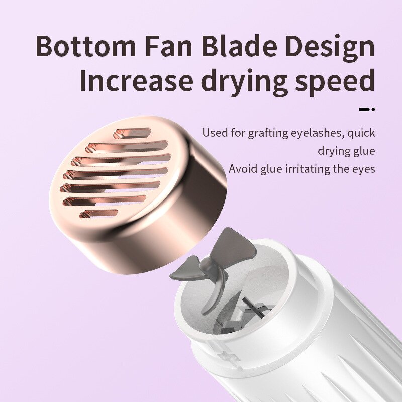 Eyelash Curler Manufacturer - 2025 USB Rechargeable Electric Heated with Lash Fan Dryer for Extensions