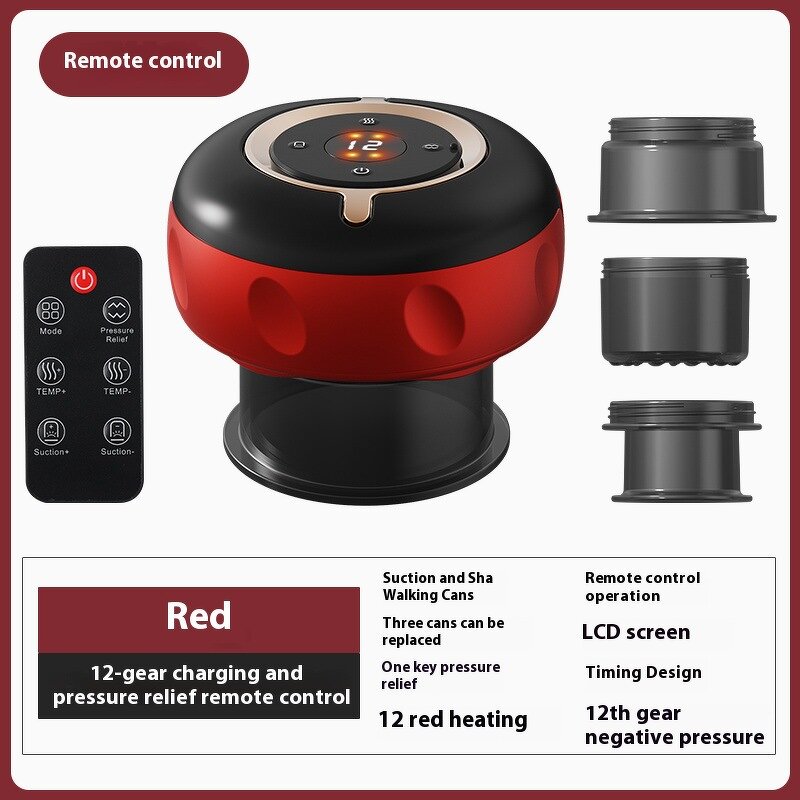 Cupping Therapy Massager Manufacturer - 12 Levels Rechargeable with Remote for Guasha Electric & Muscle Soreness