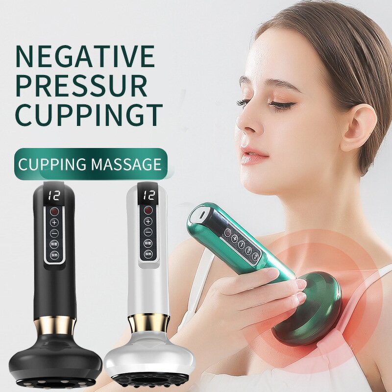 Vacuum Cupping Massager Manufacturer - 12 Level Rechargeable Electric for Body Scraping Suction Gua Sha