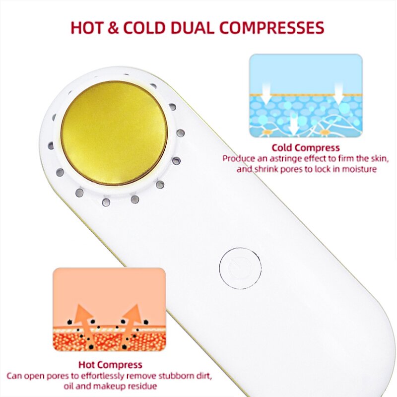 Photon Hot Cold Massager - Deep Clean Skin Tightening Facial Machine