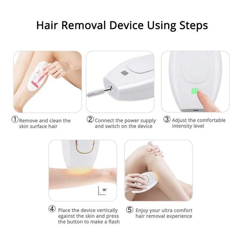 Ice IPL Hair Remover - Professional Home Girls Body Hair Removal Tool