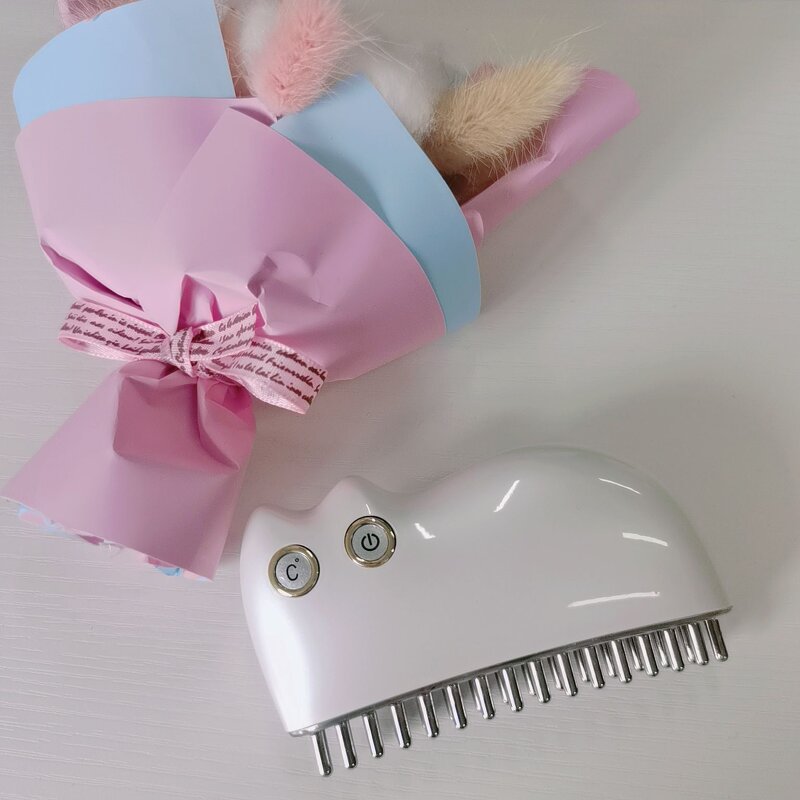 Cat Shape Scalp Massager - Home Red Light Meridian Anti-loss Comb