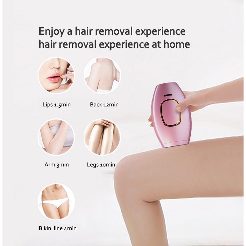 Handheld IPL Hair Remover - Home Use Permanent Laser Hair Removal Tool
