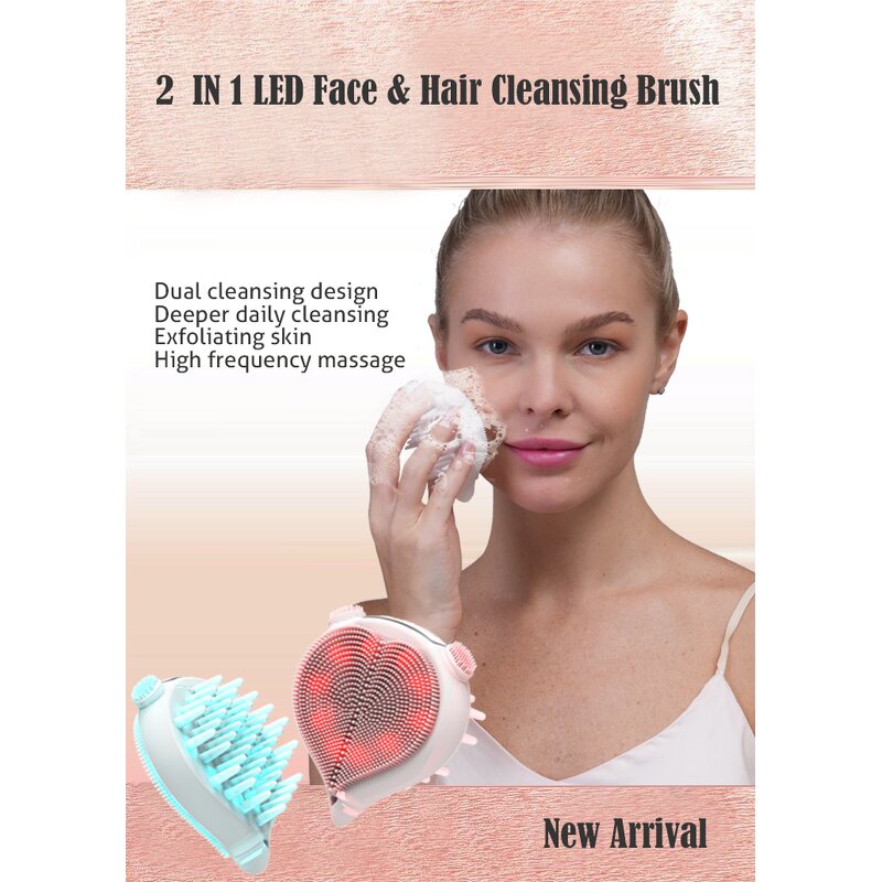 Silicone Facial Cleansing Brush - Nove Vibrating Pore Deep Cleanser