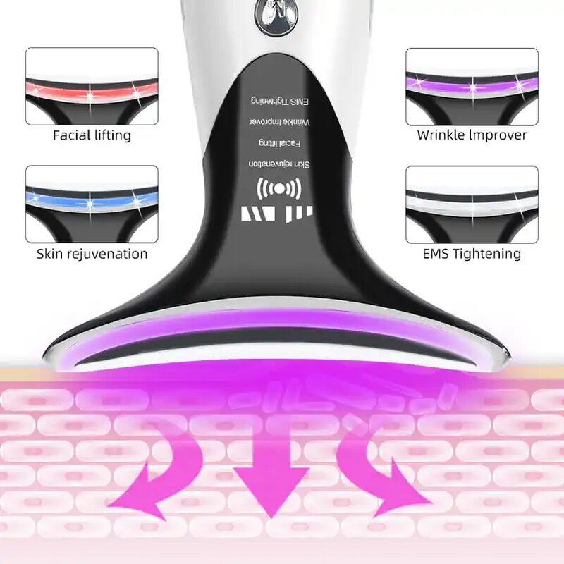 U-Shape EMS Massager - Nove Face Neck Lifting Micro-current Wrinkle Remover