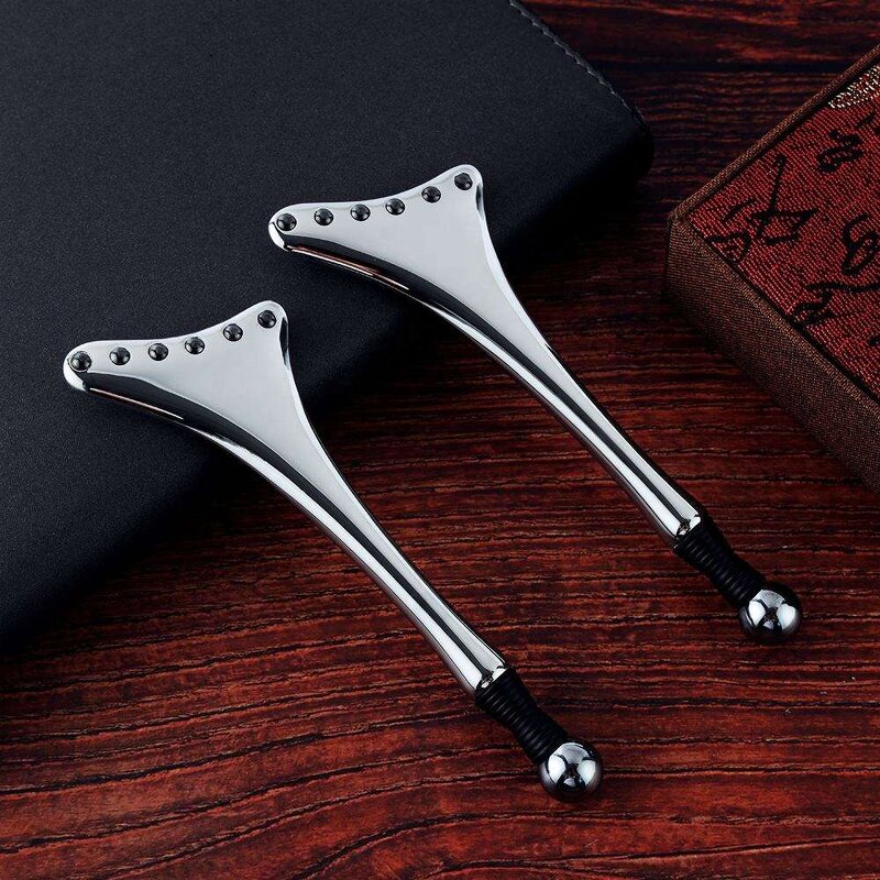 Terahertz Gua Sha Set - Home Stone Metal Comb Facial Massage Tool