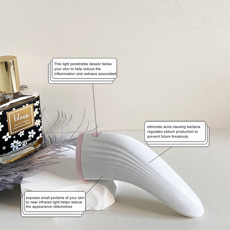 Red Blue Light Therapy Wand - Nove Home Anti-aging Facial Massager