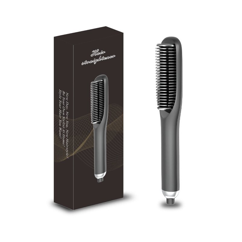 USB Hair Straightener Comb - 2 in 1 Rechargeable Negative Ion Tool