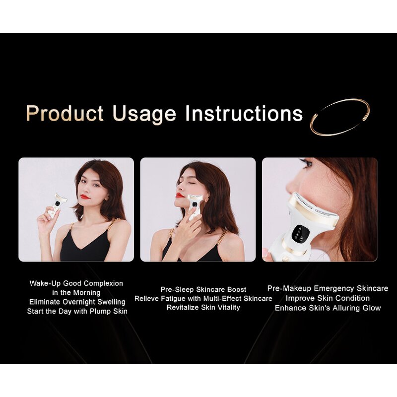 Portable Beauty Device - Multi-area Fit Facial Contours Rechargeable Tool