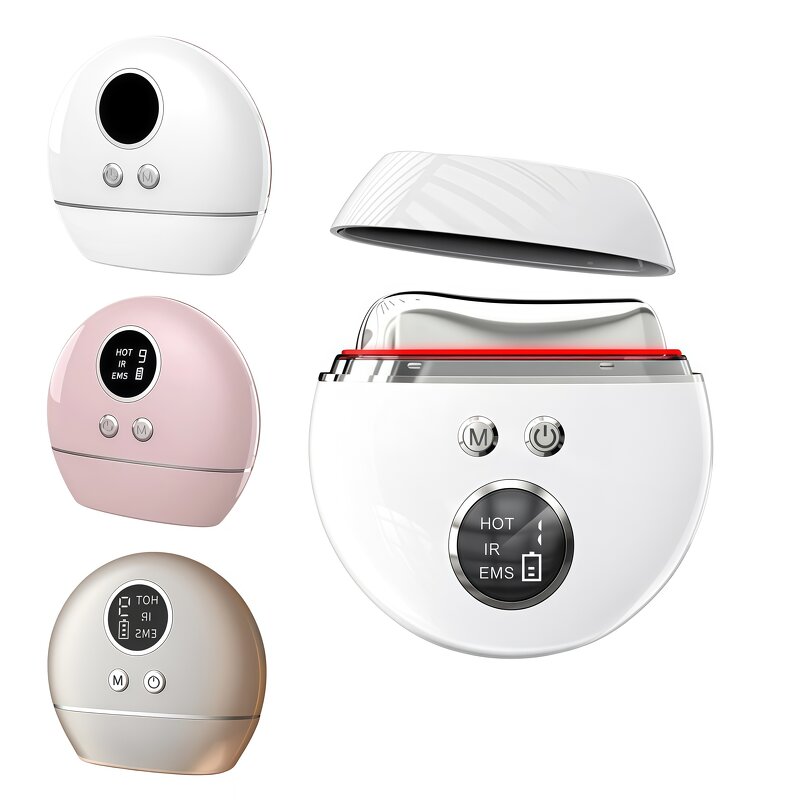 Heated Gua Sha Massager - 9 Level Micro-Current Face Neck Lifting Tool