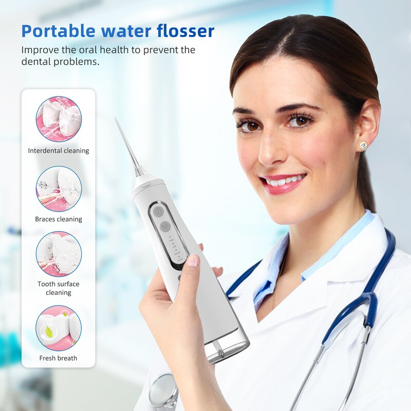 USB Water Flosser - Rechargeable IPX7 Dental Oral Irrigator Home Tool