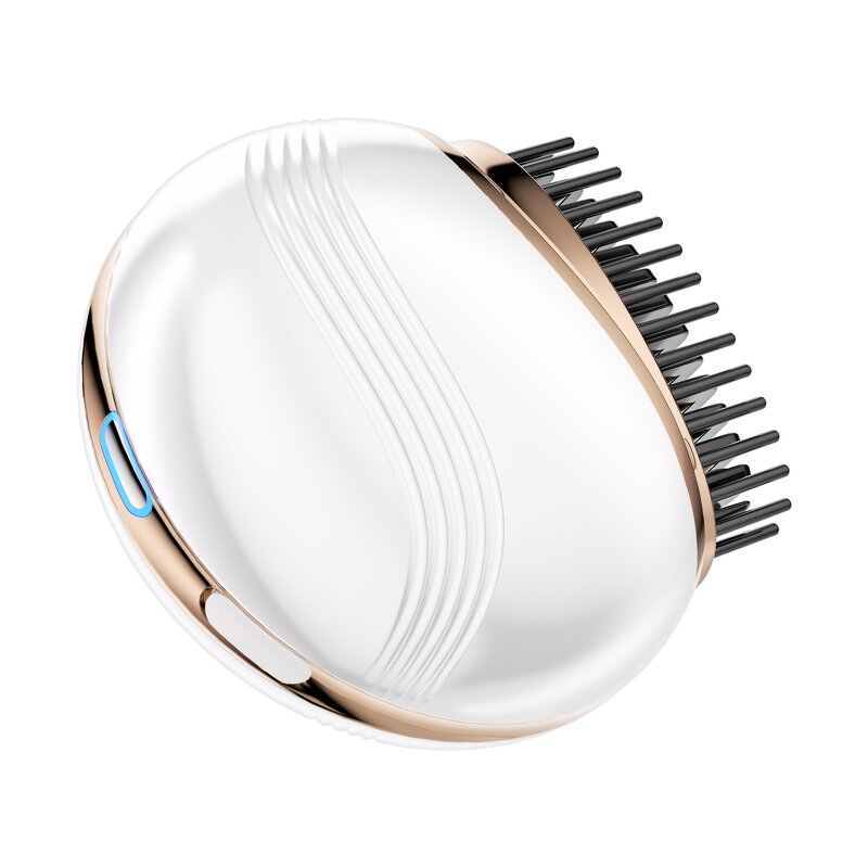 2 in 1 Hair Straightener Brush - Cordless Mini Travel Hot Comb Tool