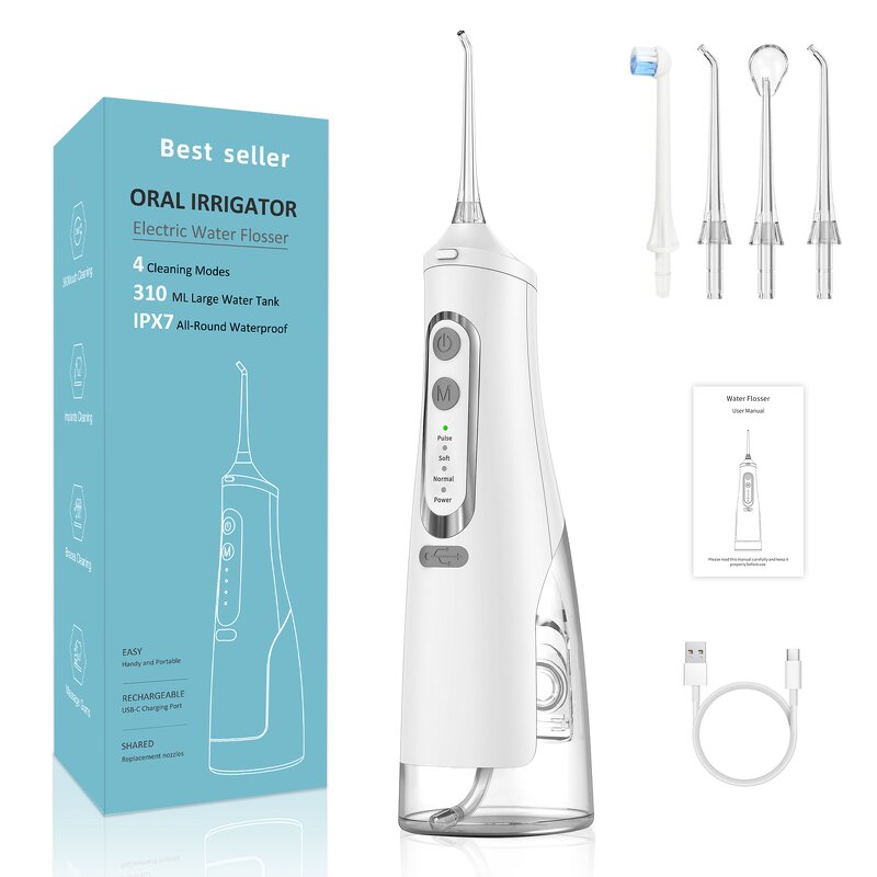 Electric Teeth Cleaner - IPX7 Waterproof Oral Irrigator Home Outdoor Tool