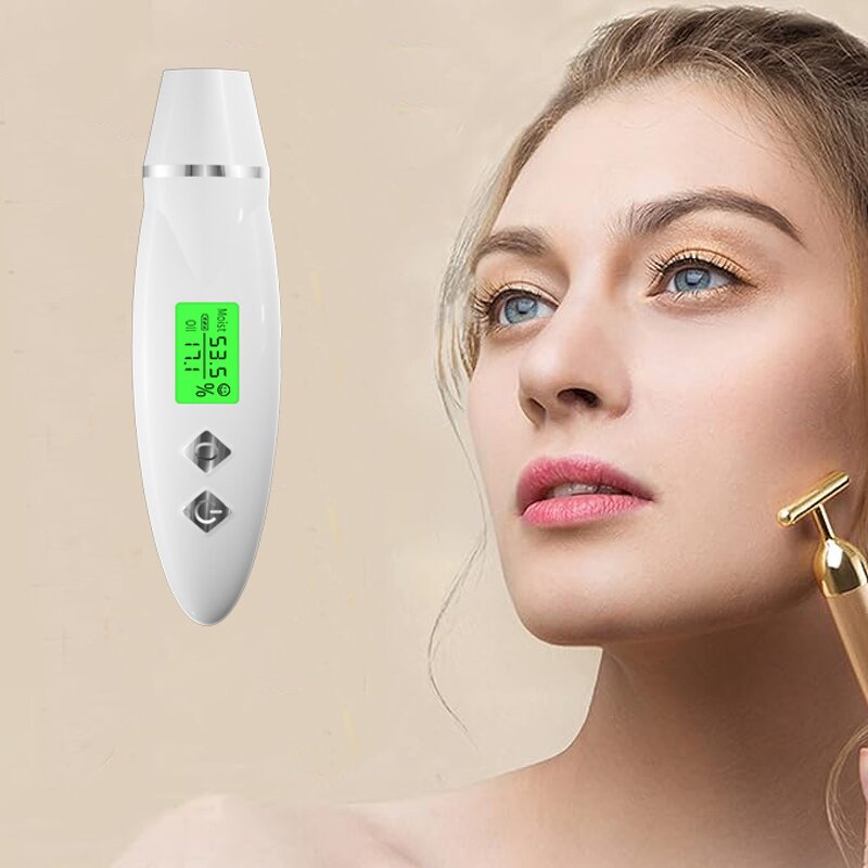 USB Skin Analyzer Device - Household Digital Moisture Oil Detector Tool