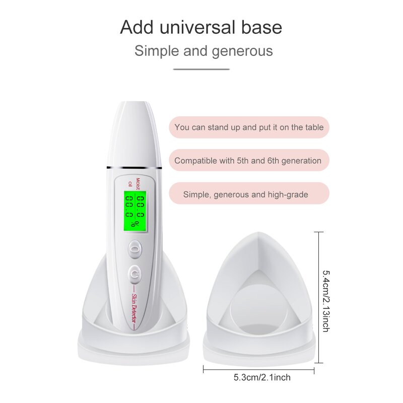 USB LED Skin Hydration Detector - 2025 Best-Selling Water Oil Tester US
