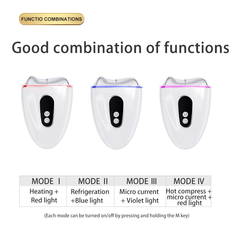 4 In1 AntiWrinkle Machine - 2025 Hot Cold EMS Face Neck Gua Sha Massager