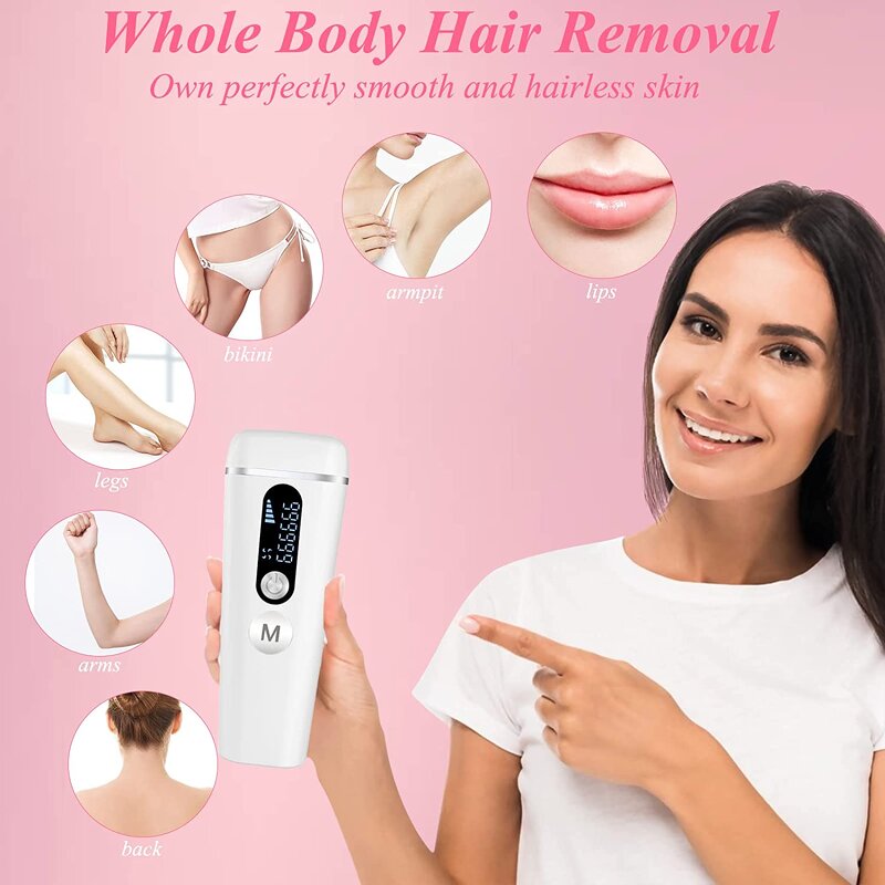Portable Home Epilator - Handheld IPL Hair Removal Beauty Equipment