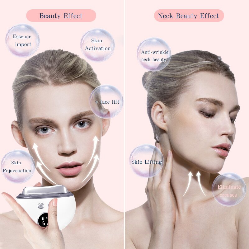 Heated Gua Sha Massager - 9 Level Micro-Current Face Neck Lifting Tool